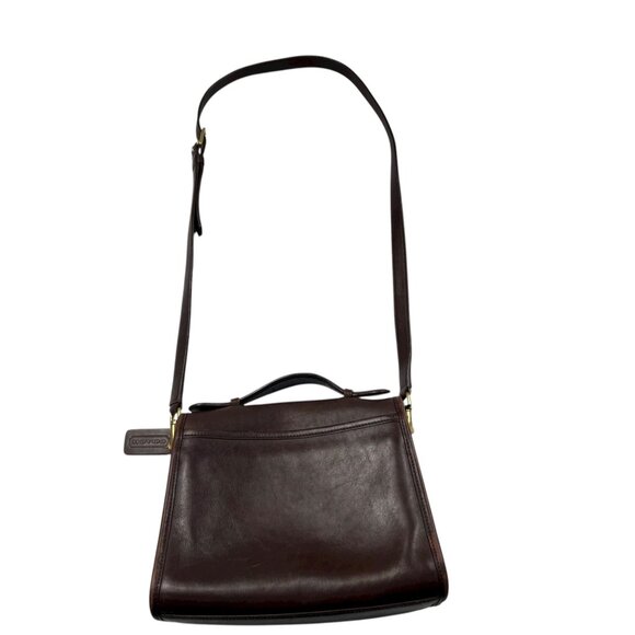 Vintage Coach Walnut Brown Court Crossbody Bag 9870 - Picture 4 of 15